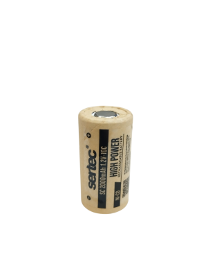 Sertec 1.2V Ni-Cd SC 2000 Mah Kağıt Şarjlı Pil 10C (Başsız/Flat Head)