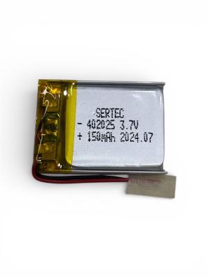 Sertec 402025 3.7V 150 MAh Li-Polymer Pil (Devreli/1.5A)