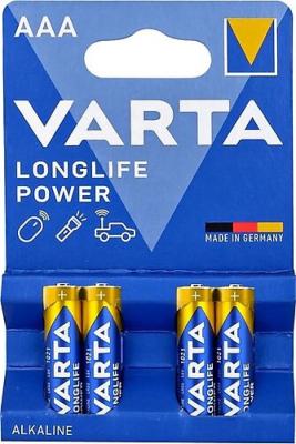 Varta Longlife Power AAA Size 4lü İnce Kalem Pil