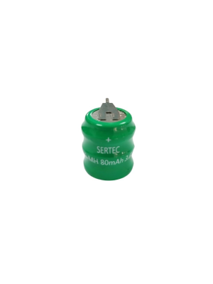 Sertec - 3.6V 3S1P 80 Mah 2 Pin NI-MH Buton Pil